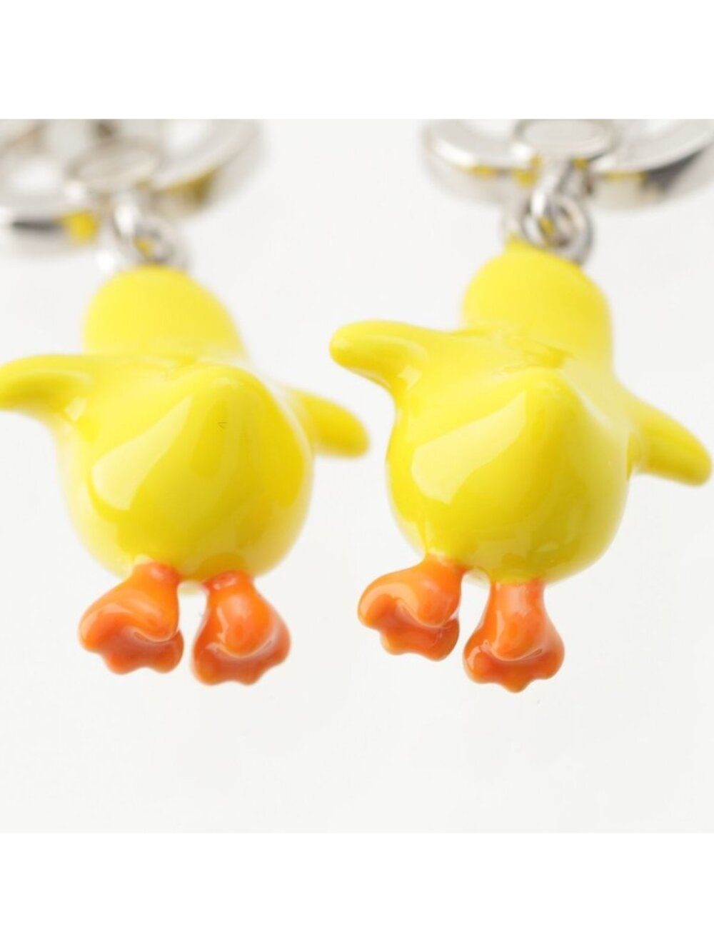 Chanel Chick CC Logo Earrings Yellow - Picture 7 of 10